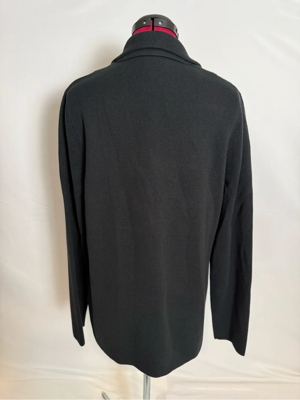 NWT J Crew Schoolboy Sweater/Blazer Women's Size Large Black One-Button Closure